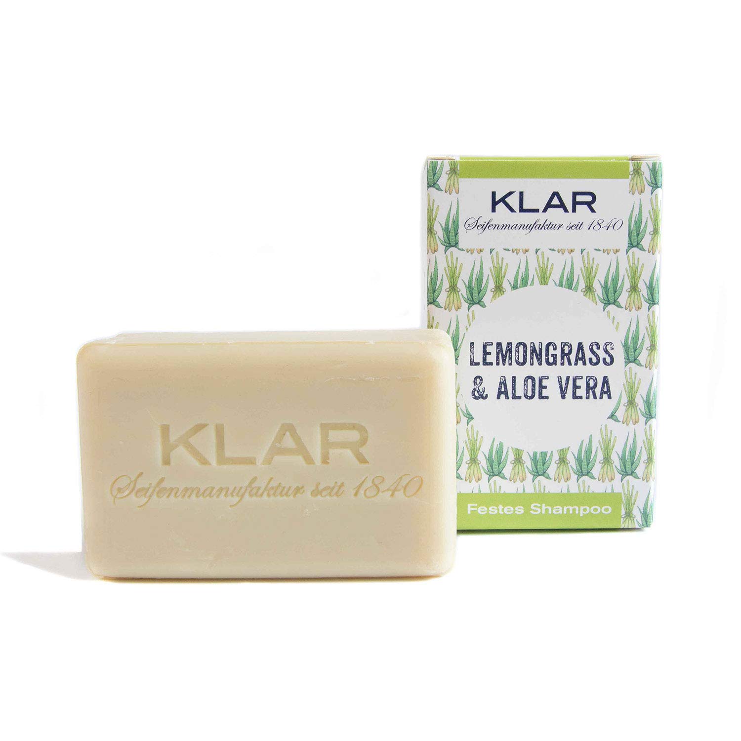 Festes Shampoo Lemongras & Aloe Vera KLAR SEIFEN 704010 (für fettiges Haar)