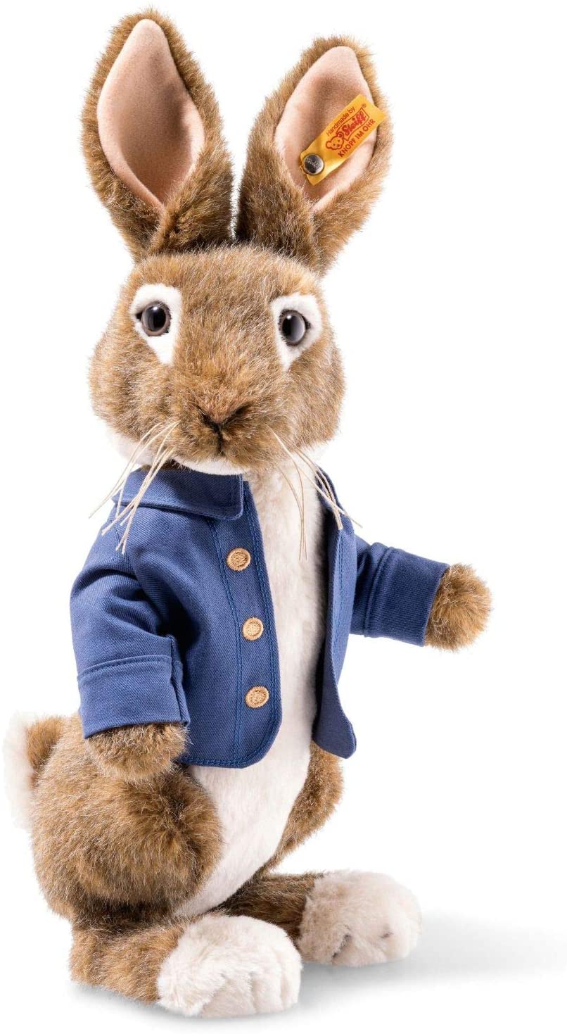Steiff 355240 Peter Rabbit 30 cm braun/beige 3-Fach gegliedert (Arme und Kopf) stehend