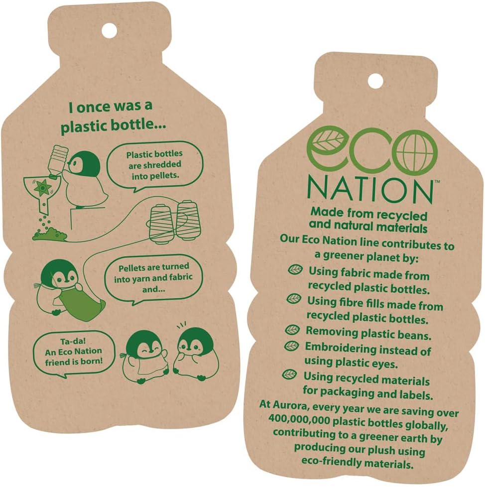 Eco Nation Mini Giraffe 35068 Aurora World Peluche Braun Stofftier Plüschtier Kuscheltier